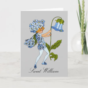 Sweet William  - Flower Children Blank Notecard