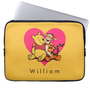 Sweet Winnie the Pooh & Tigger Laptop Sleeve