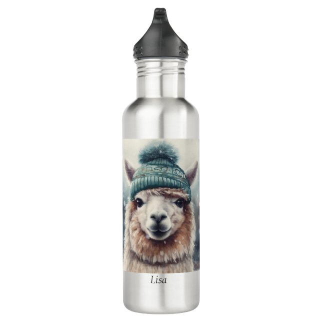 Sweet Winter Alpaca, custom 710 Ml Water Bottle (Right)