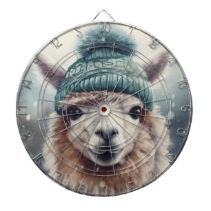 Sweet Winter Alpaca, custom Dartboard