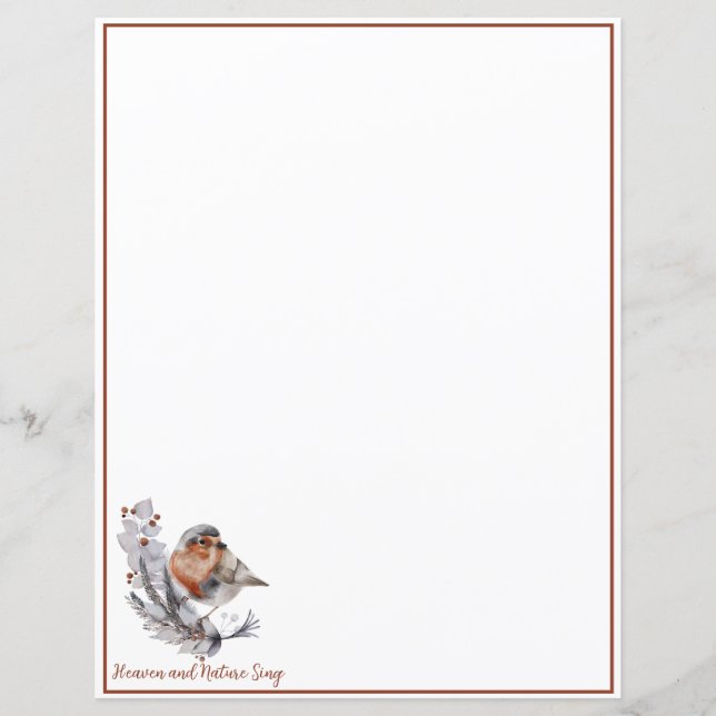 Sweet Winter bird and snow custom Christmas (Front)