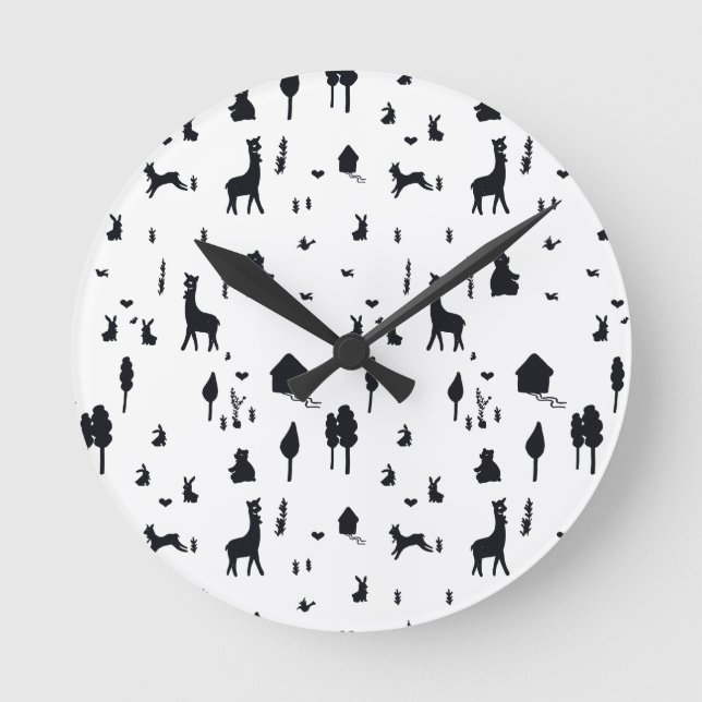 Sweet winter round clock (Front)