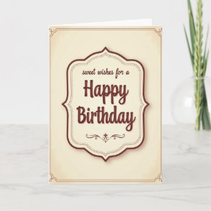 Sweet Wishes Crest Card
