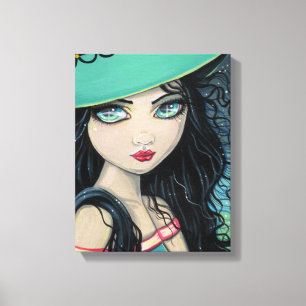 Sweet Witch Wrapped Canvas Print