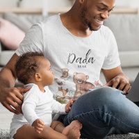 Sweet Woodland Animal Baby shower Dada Bear