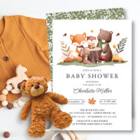 Sweet Woodland Animals Baby Shower