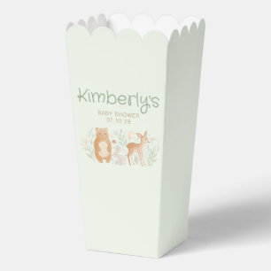 Sweet Woodland Animals Gender Neutral Baby Shower  Favour Box