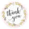 Sweet Woodland Floral Garden Thank You Sticker