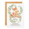 Sweet Woodland Fox Baby Shower Invitation