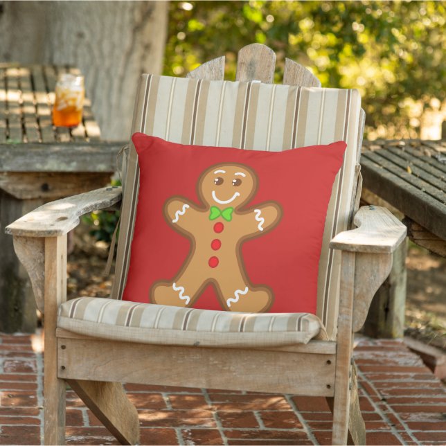 sweet XmaS gingerbread man 2 back colours Cushion (Chair)
