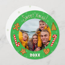 sweet XmaS Gingerbread Pals-Edit Text Photo-Green