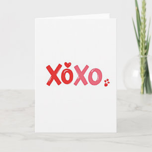 Sweet Xoxo Glossy Style Card