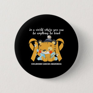Sweet Yellow Band Month Of Cancer Awareness Be-kin 6 Cm Round Badge