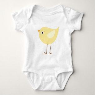 Sweet Yellow Bird Baby Bodysuit