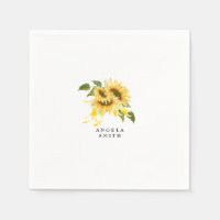 Sweet Yellow Gingham Sunflower Baby Shower