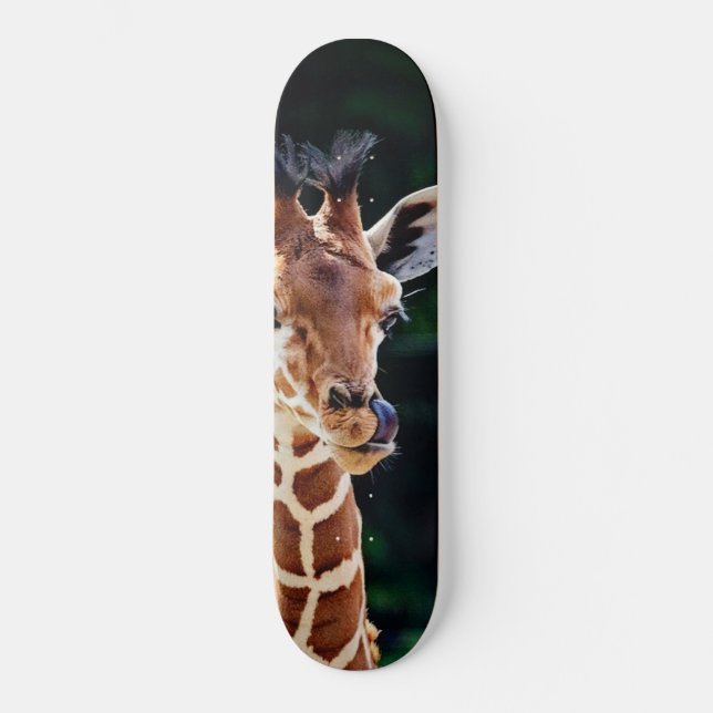 sweet young giraffe skateboard (Front)