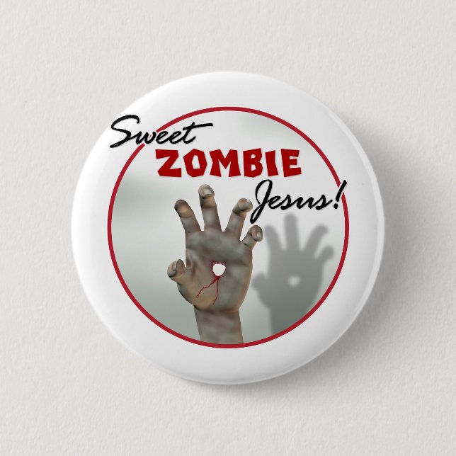 Sweet Zombie Jesus 6 Cm Round Badge (Front)