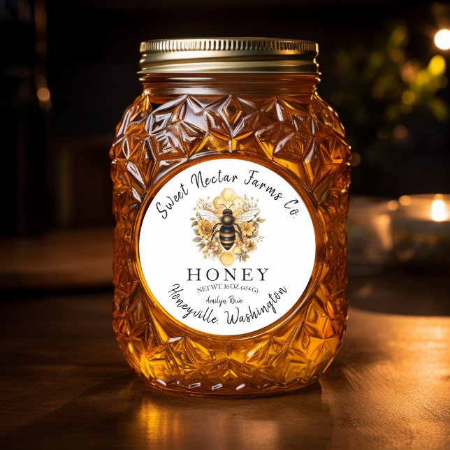 Sweeten Your Brand: Honey Stickers for Jars (Creator Uploaded)
