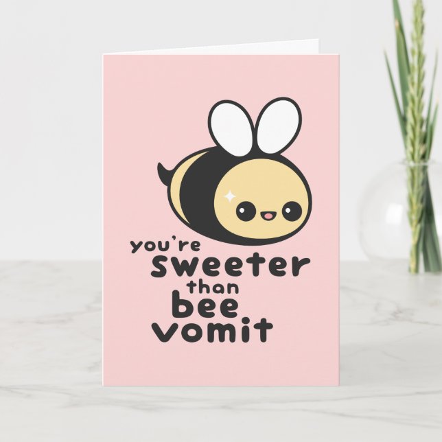 Sweeter than Bee Vomit Holiday Card (Front)