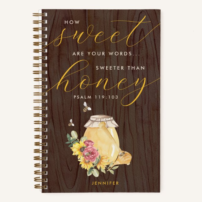 Sweeter than Honey Psalm 119 Scripture Journal (Front)