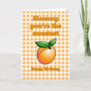 Sweetest Apricot Birthday Card