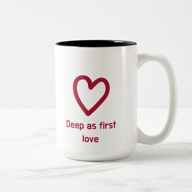 Sweetest coffee cup 'Love at first sight' (Right)