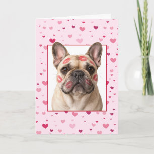 Sweetest Day French Bulldog with Kisses Card
