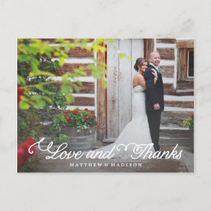 Sweetest Day Wedding Thank You Postcard
