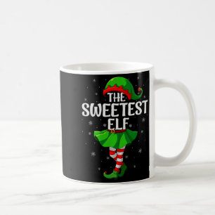 Sweetest Elf Christmas Girls Women Elf Squad Xmas  Coffee Mug