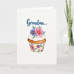 Sweetest Grandma Floral Card