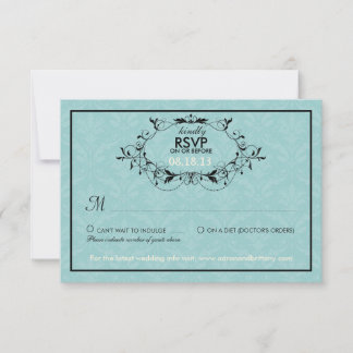 Sweetest Love Cakepop Modern Wedding RSVP Card