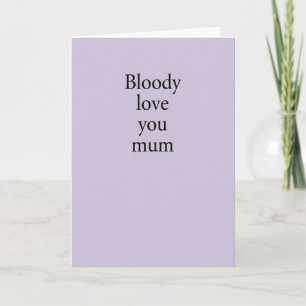 Sweetest Mum Serif Type Card