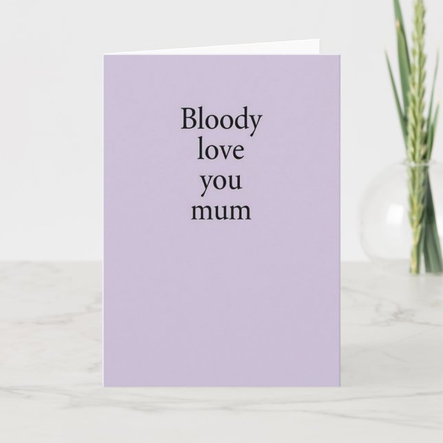 Sweetest Mum Serif Type Card (Front)