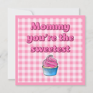 Sweetest Pink Cupcake Card