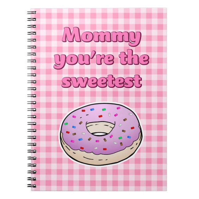 Sweetest Pink Doughnut Notebook (Front)