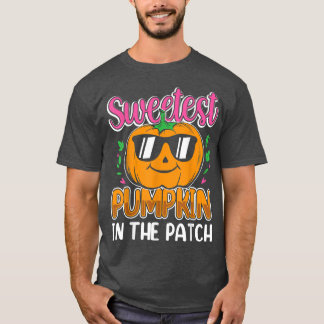 Sweetest Pumpkin in the Patch HalloweenBoys Girls  T-Shirt