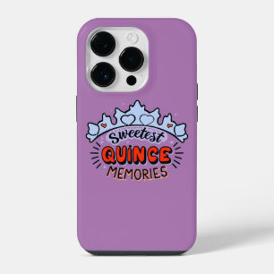 Sweetest Quince Memories Enchanting Quinceañera iPhone 14 Pro Case