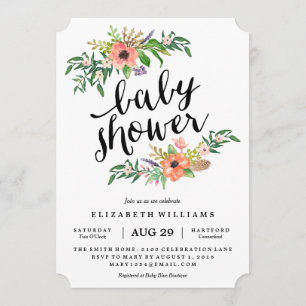 Sweetest Shower Baby Shower Invitation