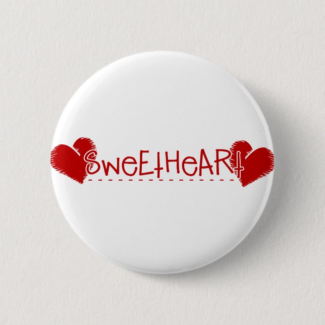 Sweetheart 6 Cm Round Badge (Front)