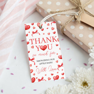 Sweetheart Baby Shower Thank You Card Gift Tags