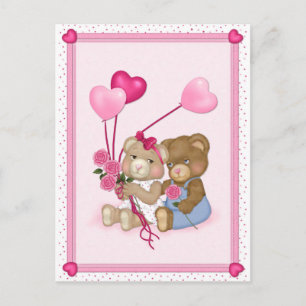 Sweetheart Bears Postcard