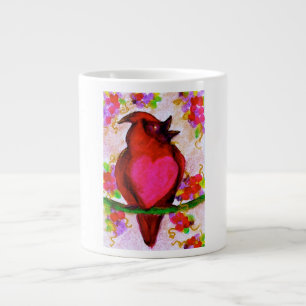 Sweetheart Bird-Original Art by SQ Streater Large Coffee Mug