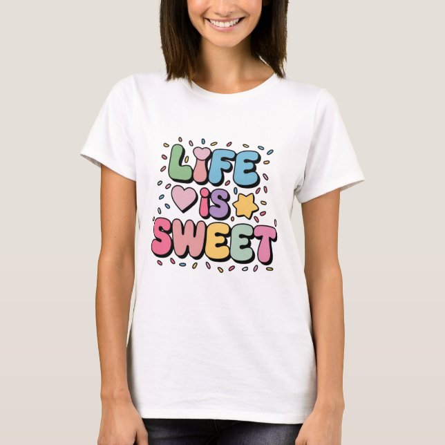 "Sweetheart Bubblegum Bliss T-shirt" T-Shirt (Front)
