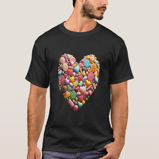 Sweetheart Candy Collage Valentine s Day Tank Top (Front)