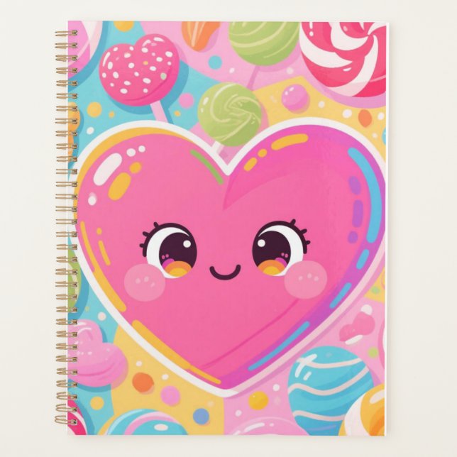 Sweetheart Candy – Kawaii Daily Planner (Front)