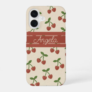 Sweetheart Cherries iPhone 16 Case