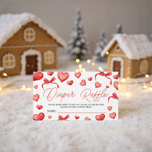 Sweetheart Diaper Raffle Ticket Enclosure Card