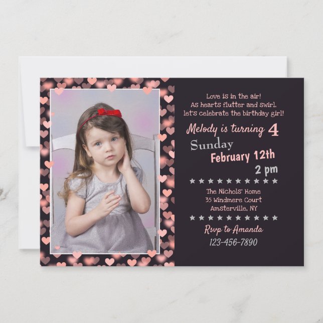 Sweetheart Frame Photo Invitation (Front)
