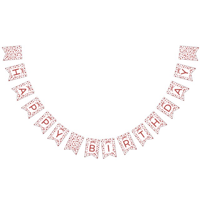 Sweetheart Heart Happy Birthday Banner Decoration (All)