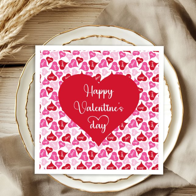 Sweetheart Hearts Napkins Valentine Table Decor (Sweetheart Hearts Napkins Valentine Table Decor)